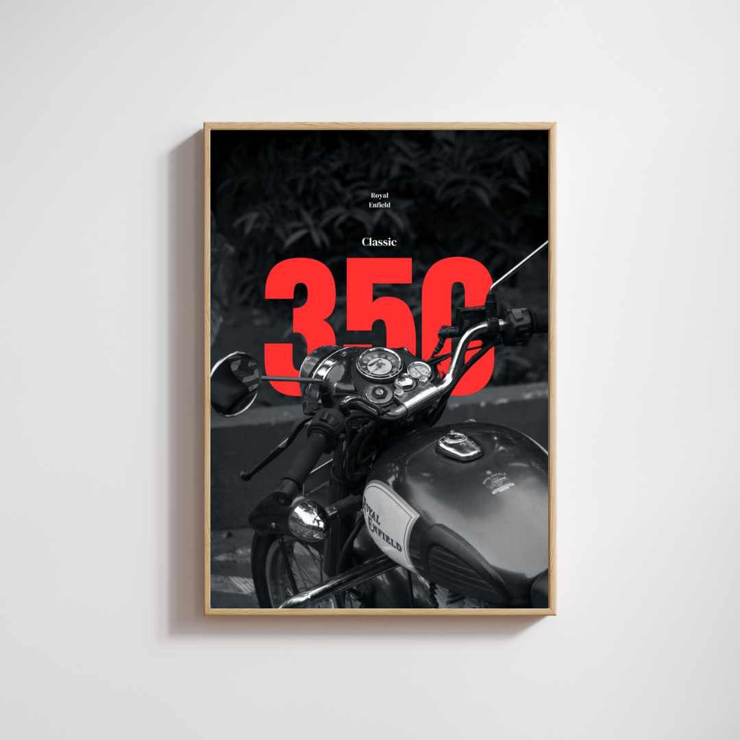 Madskraft Royal Enfield Classic 350 Poster Mads Kraft