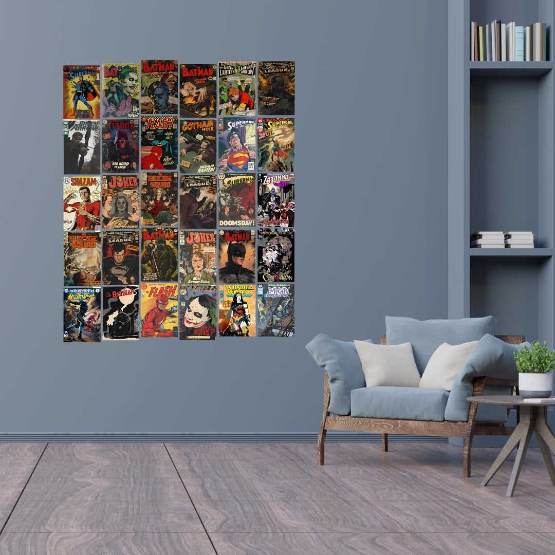 Madskraft 'DC Comics Vintage Covers' Wall Poster Kit Mads Kraft