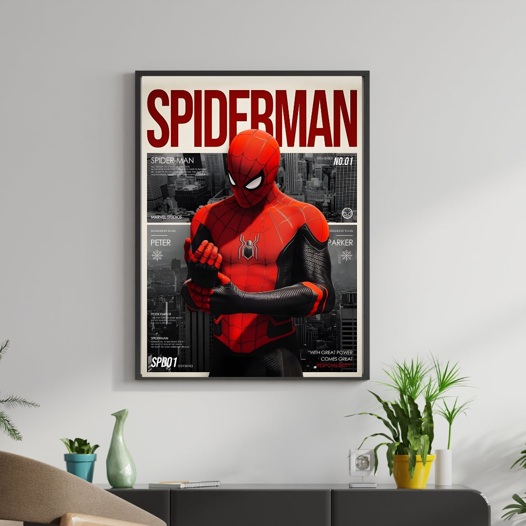 Madskraft Spider-Man "No.01" Magazine Poster Mads Kraft