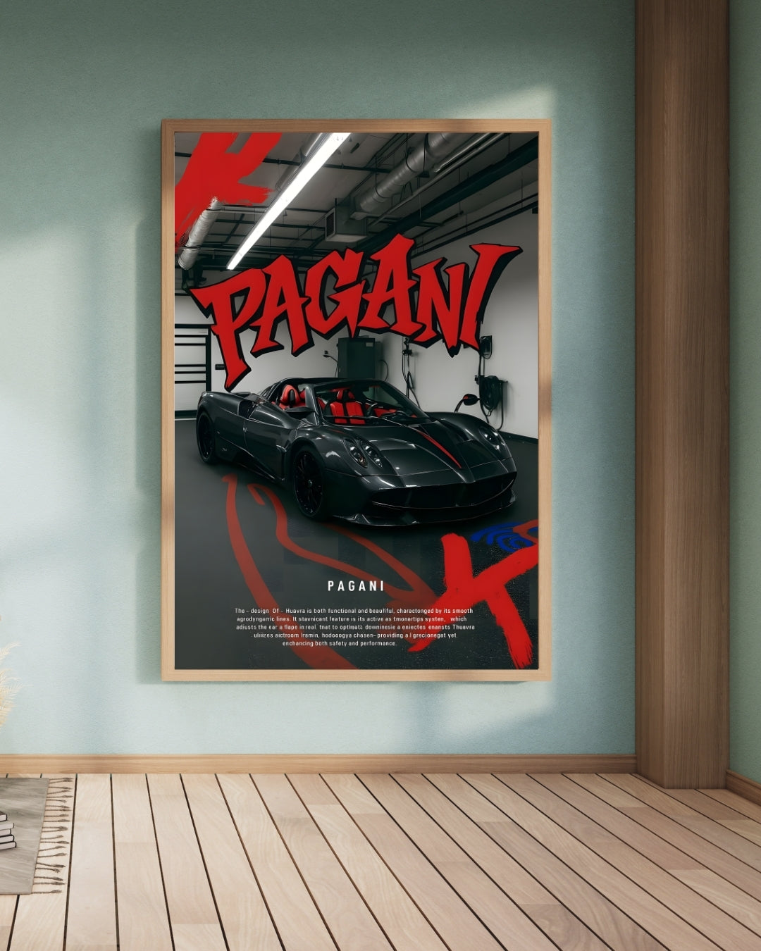 Madskraft Pagani Huayra Hypercar Poster Mads Kraft