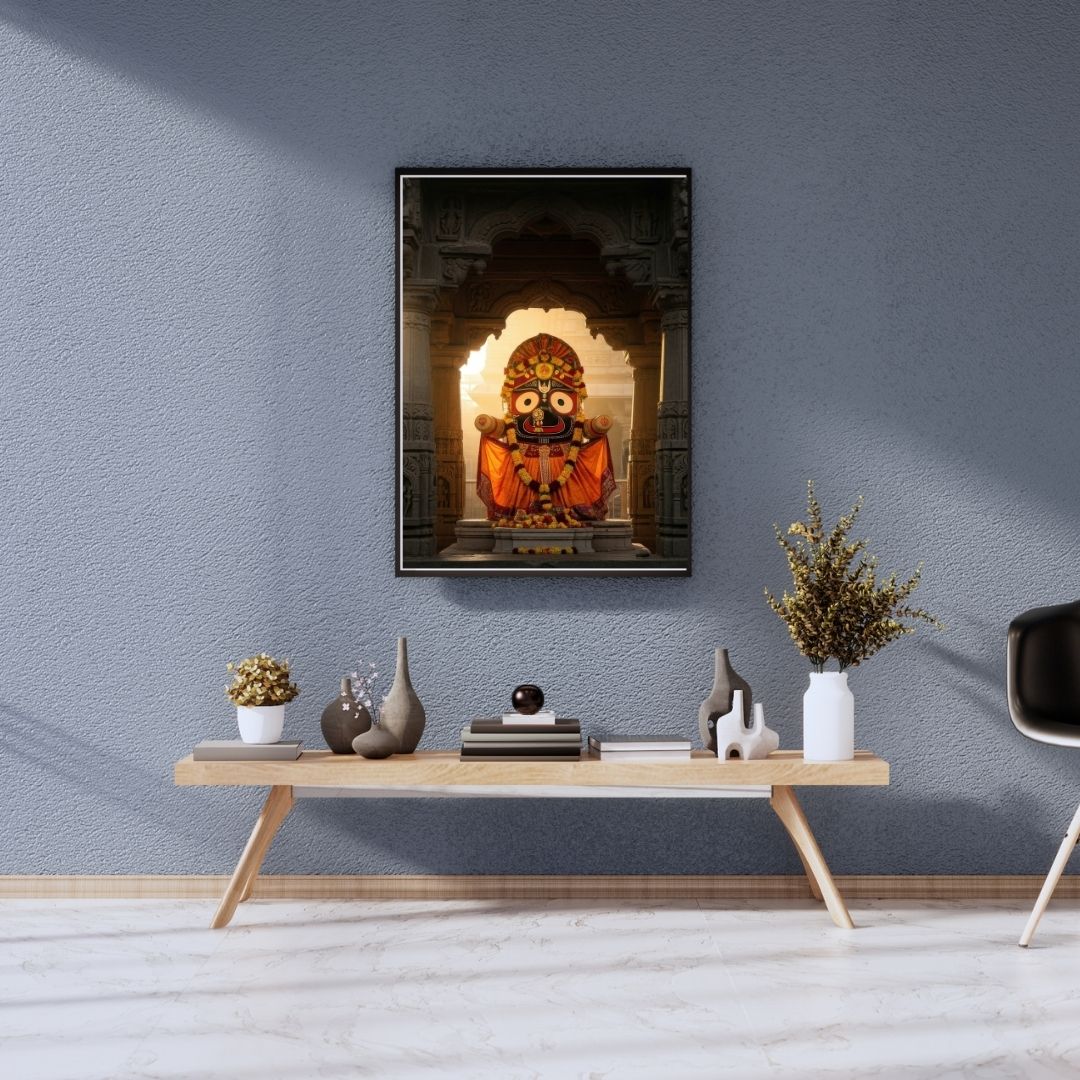 Lord Jagannath ji Spiritual Wall Poster 300GSM Matte Laminated My Store