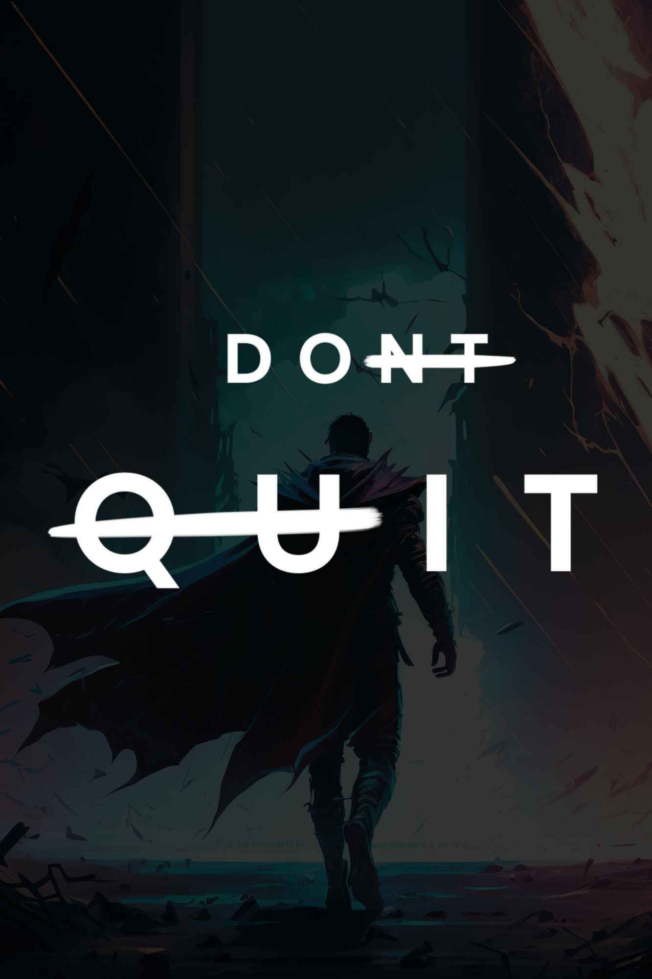 Madskraft "Don’t Quit" – Bold Motivation Poster Mads Kraft