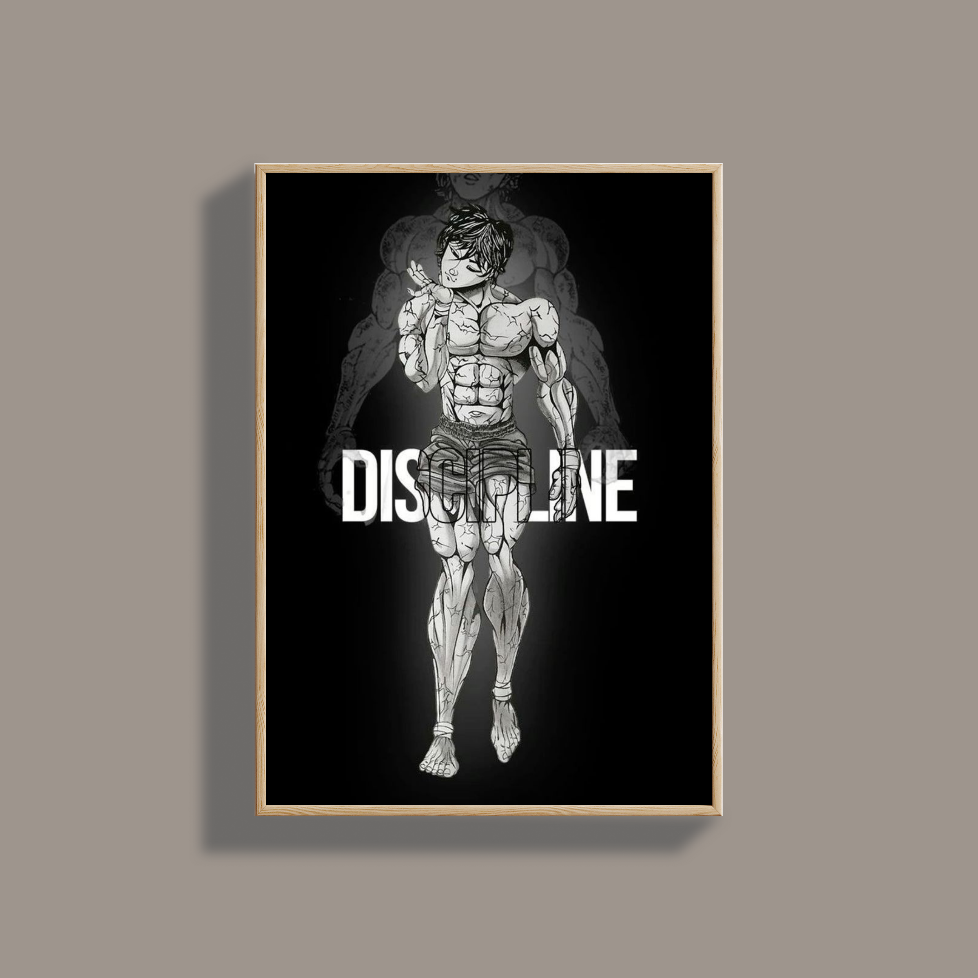 Madskraft "Discipline" Baki Hanma Anime Poster Mads Kraft