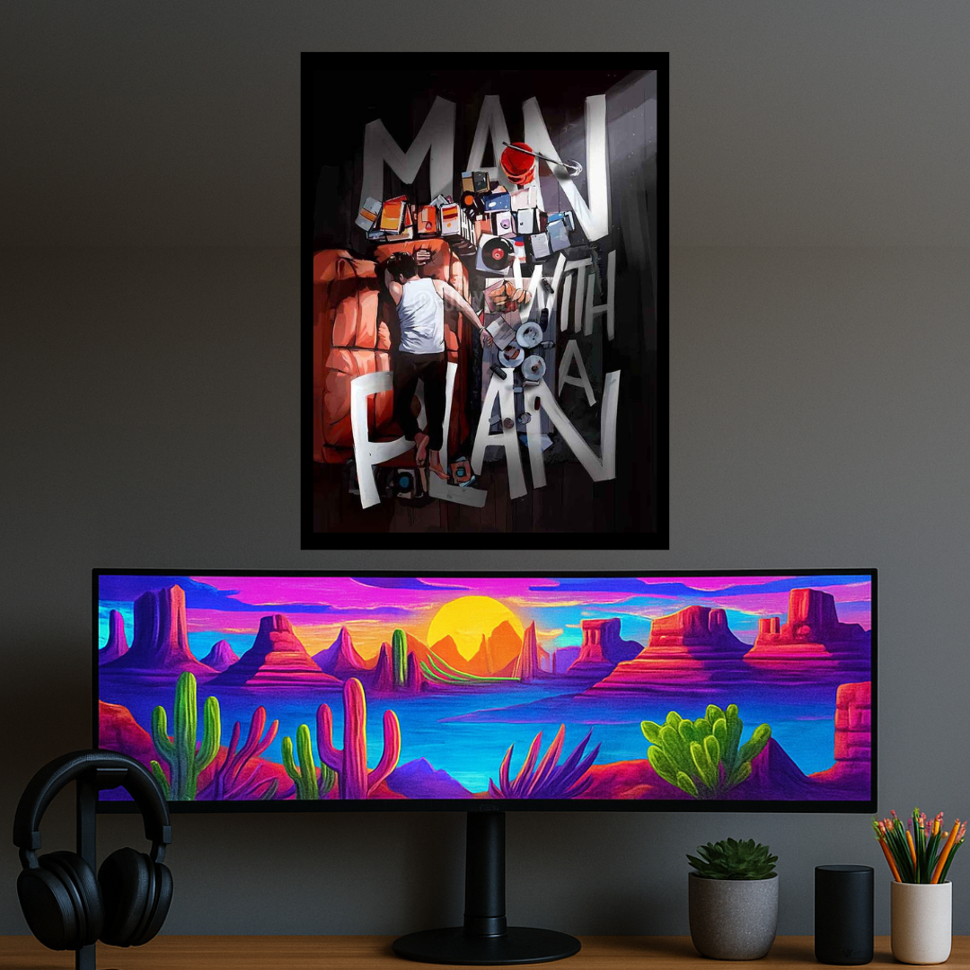 Madskraft “Man with a Plan” Motivational Poster Mads Kraft