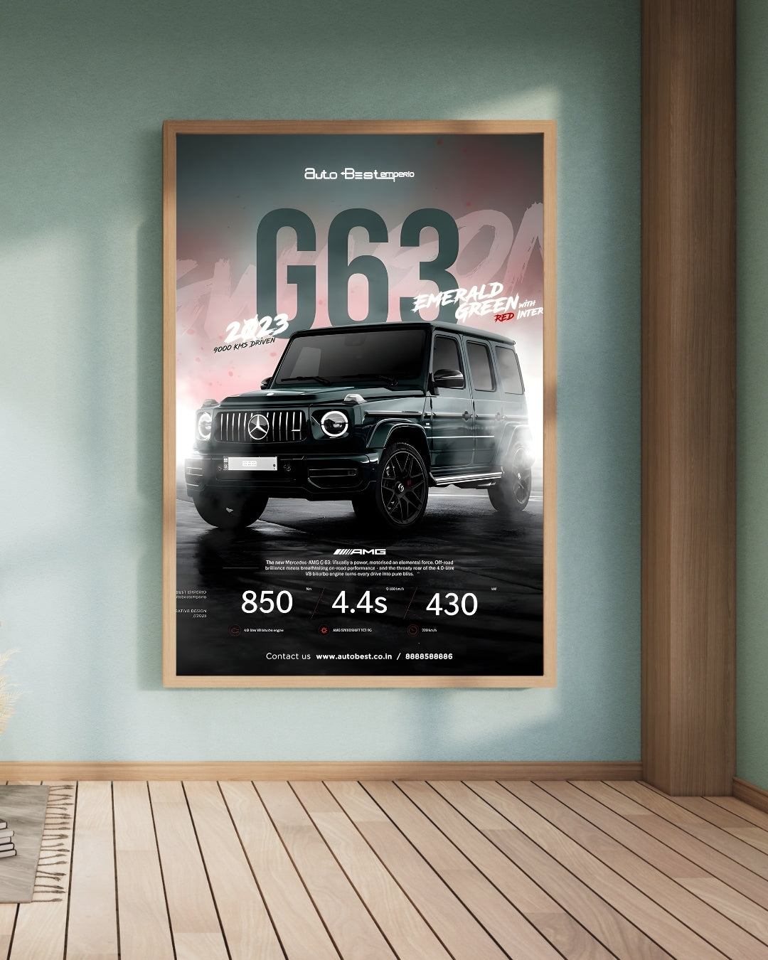 Madskraft Mercedes-AMG G63 "Emerald Green" Poster Mads Kraft