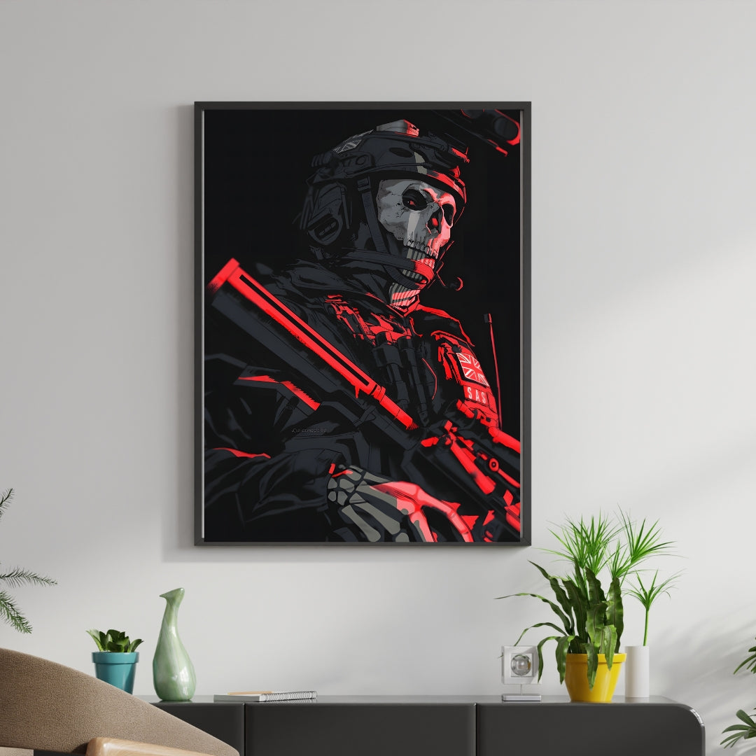 Madskraft "Ghost" Call of Duty Game Poster Mads Kraft
