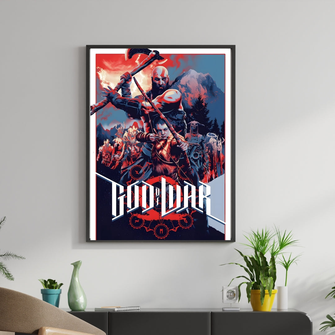 Madskraft God of War Ragnarök Game Poster Mads Kraft