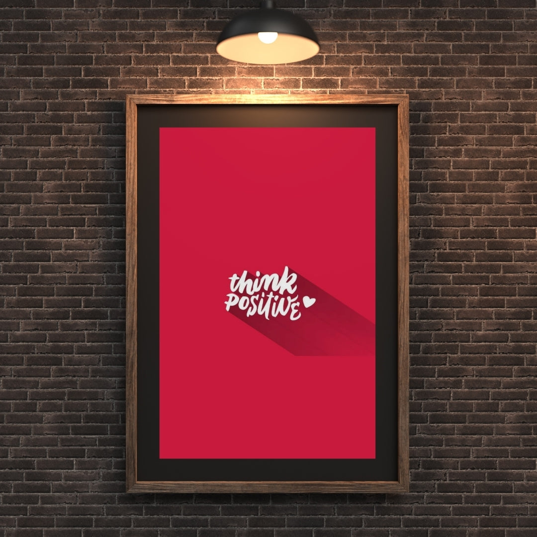 Madskraft "THINK POSITIVE" – Mindset Matters Poster Mads Kraft