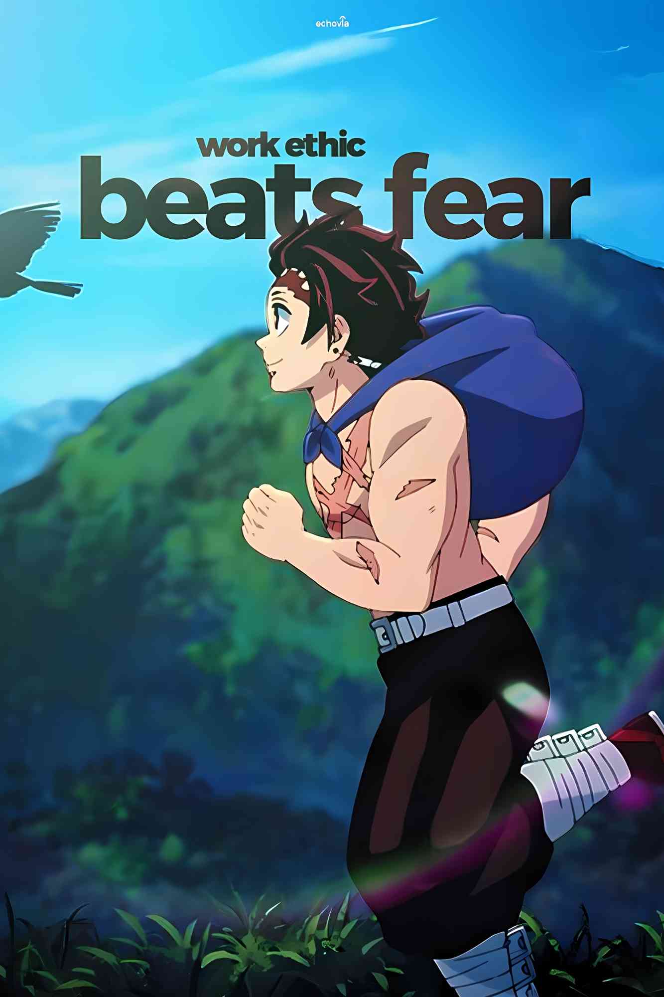 Madskraft "Work Ethic Beats Fear" – Hustle Over Hesitation Poster Mads Kraft