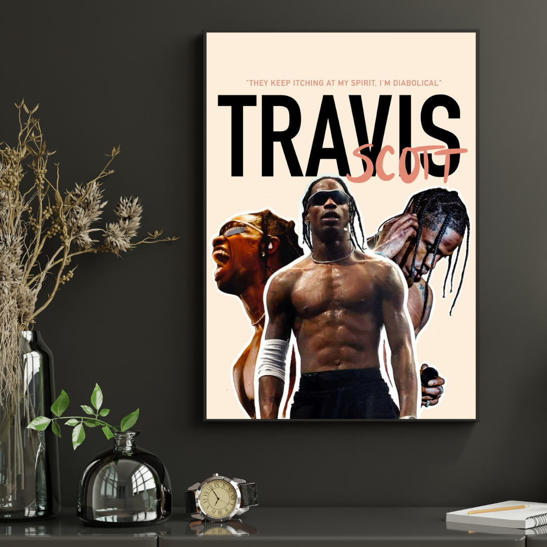 Madskraft Travis Scott “I’m Diabolical” Music Poster Mads Kraft