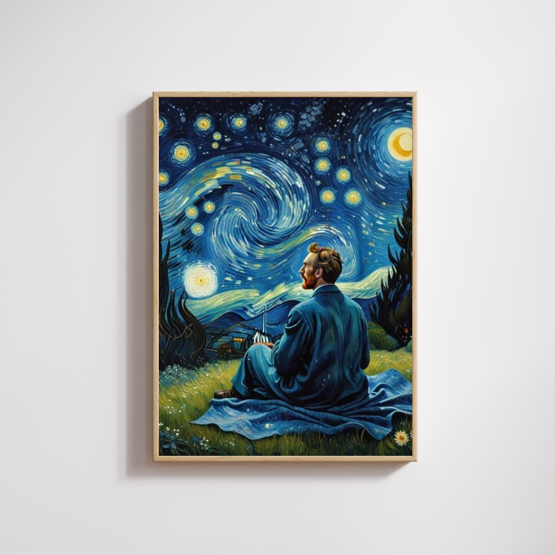 Madskraft "Van Gogh" Starry Night Art Poster Mads Kraft