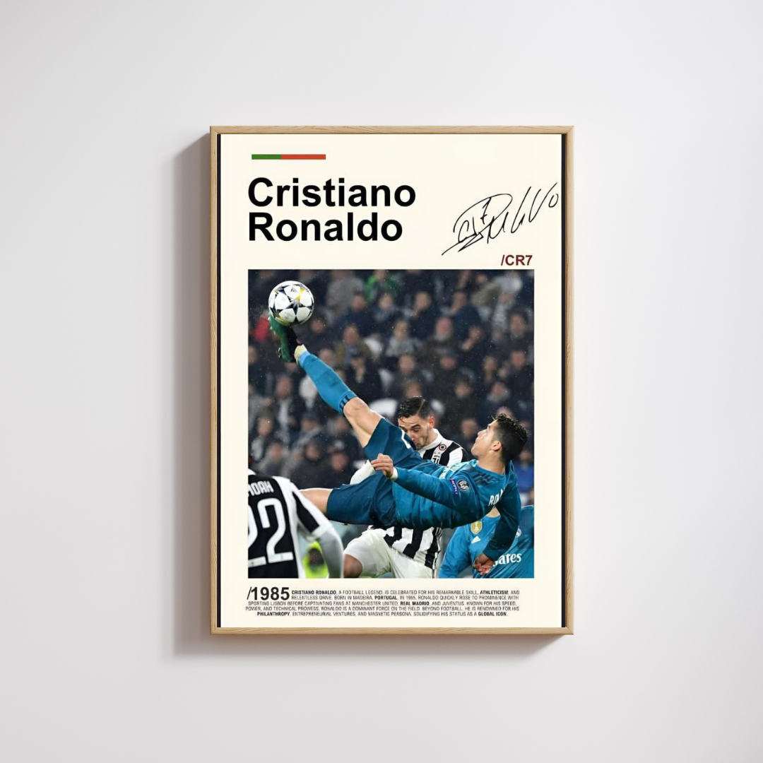 Madskraft Cristiano Ronaldo “CR7” Bicycle Kick Poster Mads Kraft