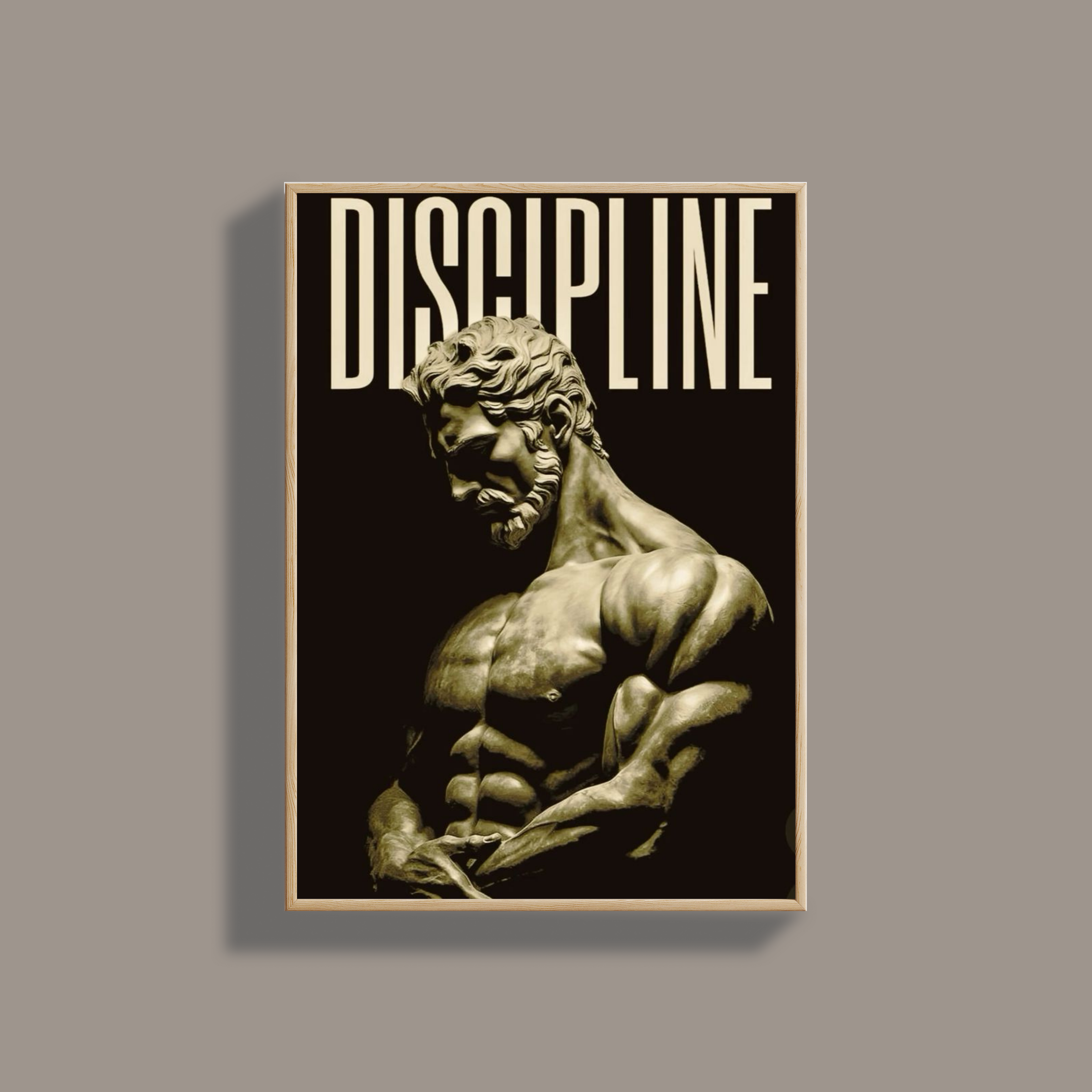 Madskraft "Discipline" Hercules Statue Poster Mads Kraft