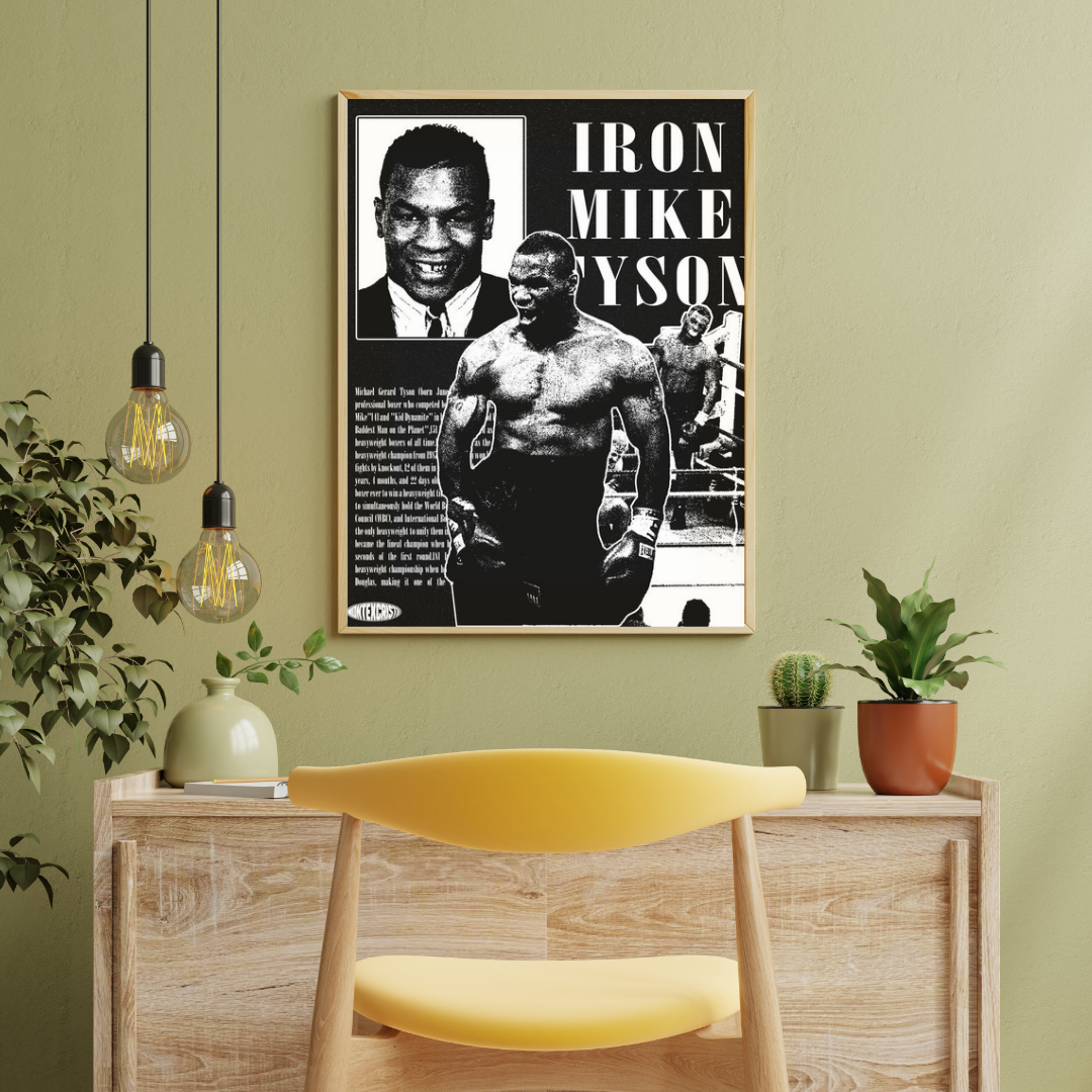 Madskraft Mike Tyson “Iron Mike” Boxing Poster Mads Kraft