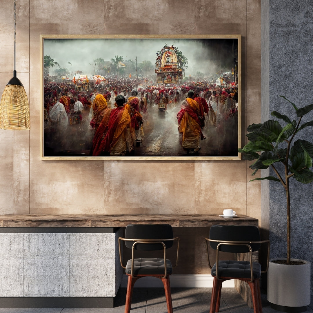 Jagannath Rath Yatra Art Wall Poster 300GSM Matte Laminated Mads Kraft