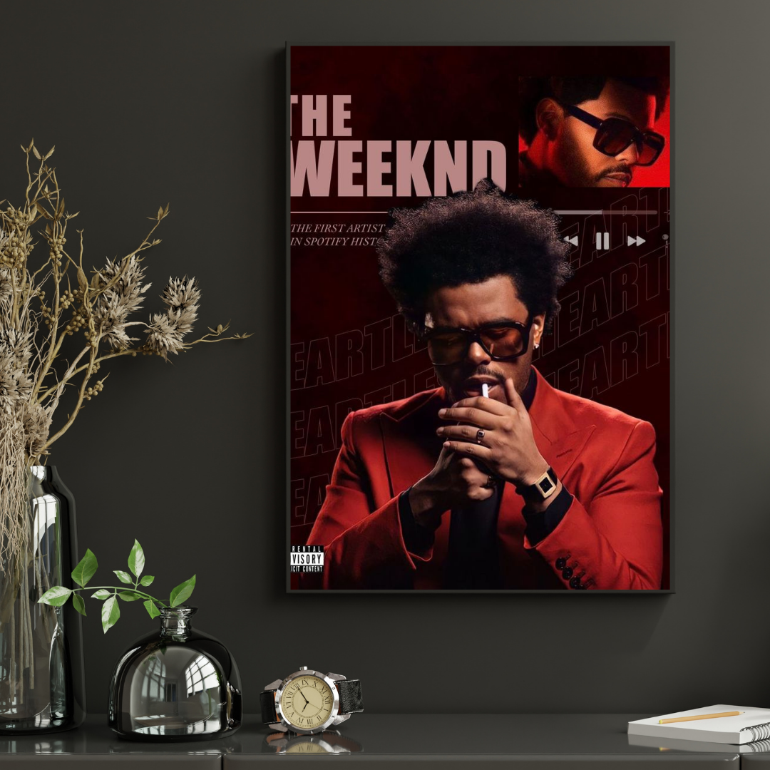 Madskraft The Weeknd “Blinding Lights” Music Poster Mads Kraft