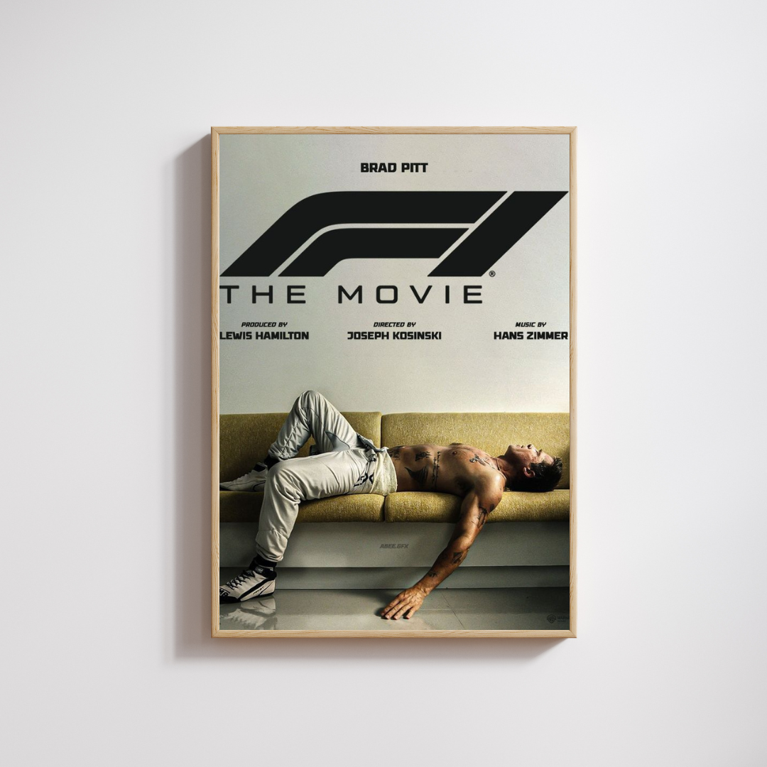 Madskraft F1 “The Movie” Brad Pitt Poster Mads Kraft