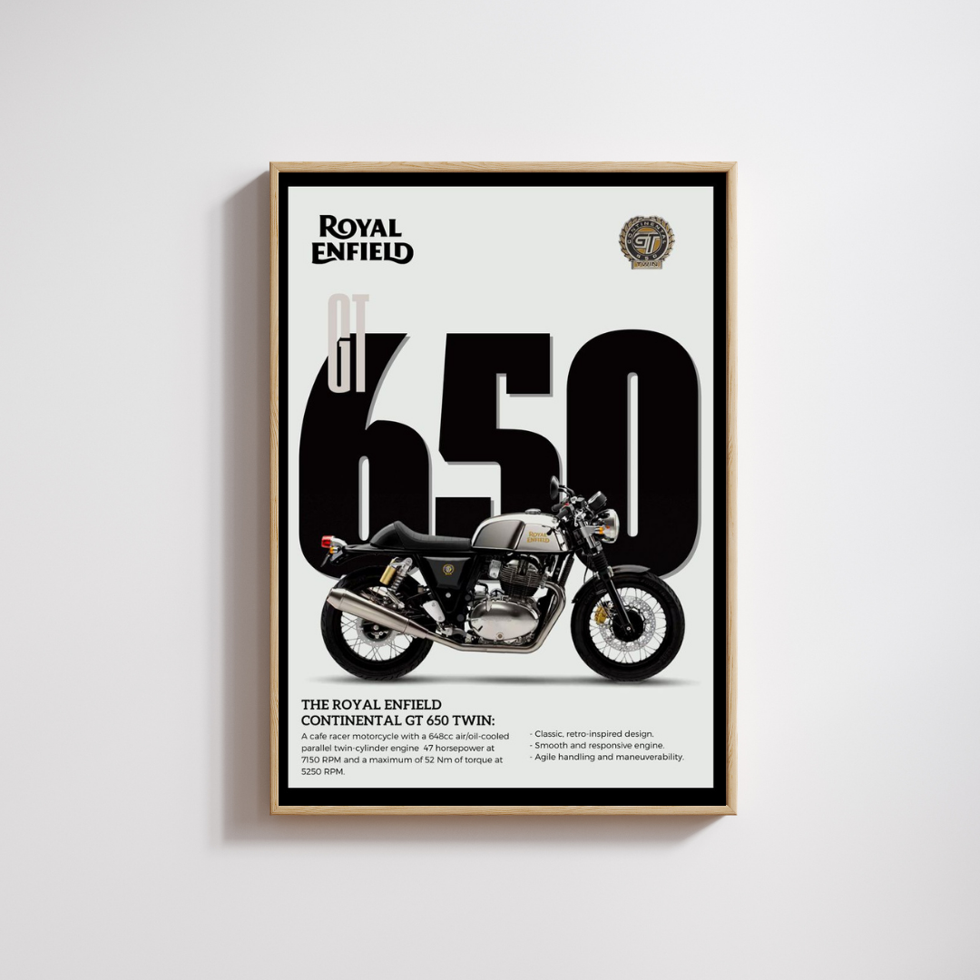 Madskraft Royal Enfield Continental GT 650 Poster Mads Kraft