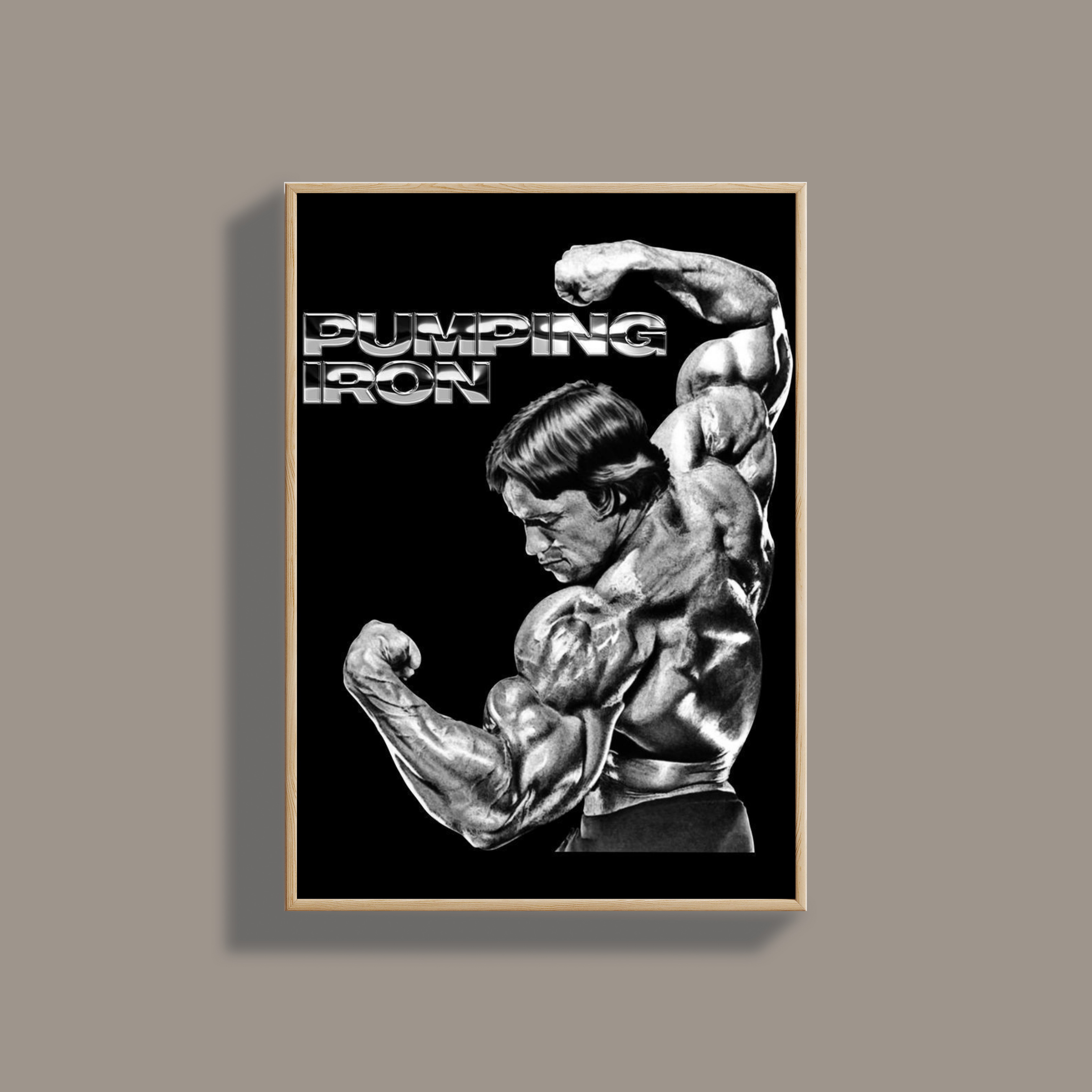 Madskraft “Pumping Iron” Arnold Schwarzenegger Poster Mads Kraft