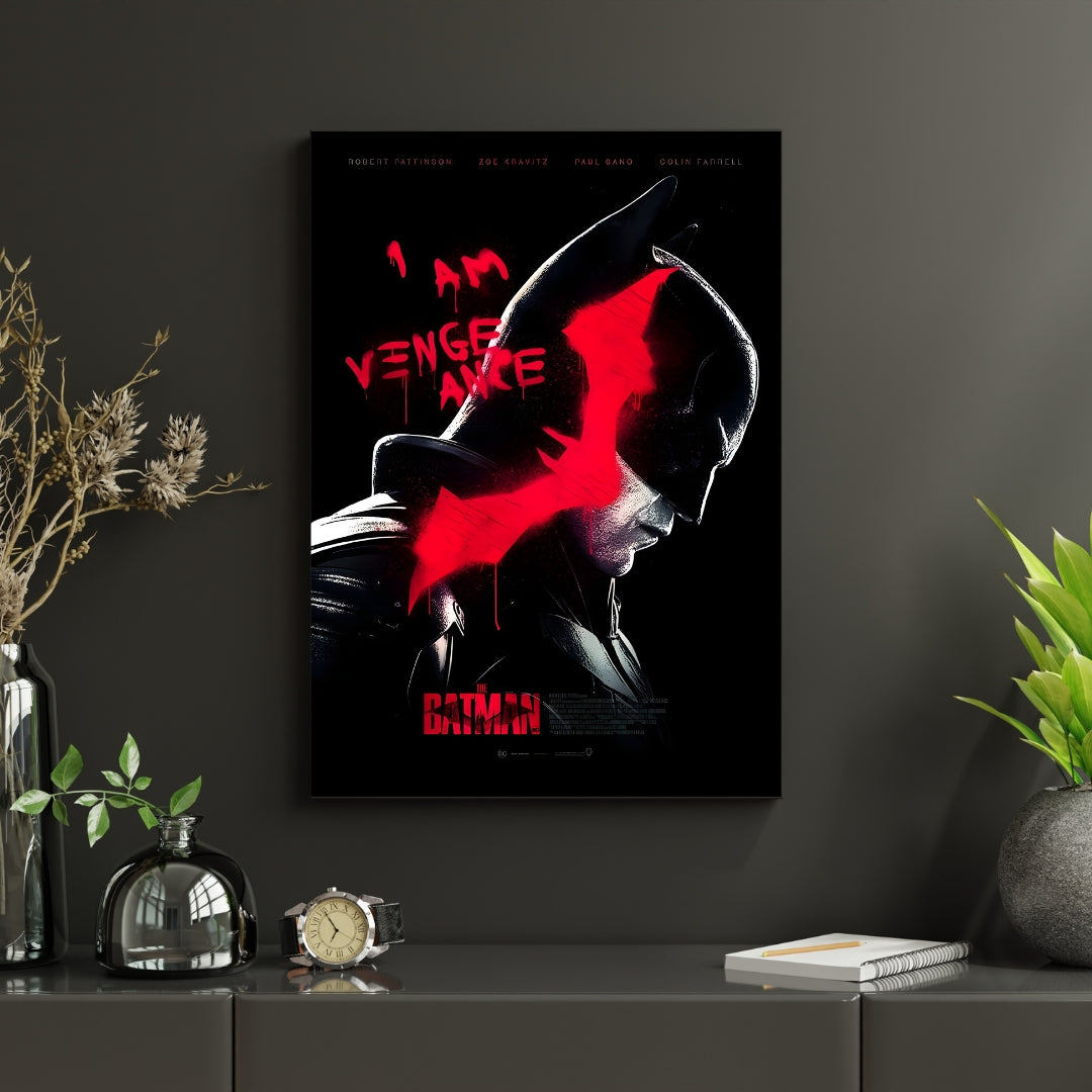 The Batman "I Am Vengeance" – Dark Knight Wall Poster Mads Kraft