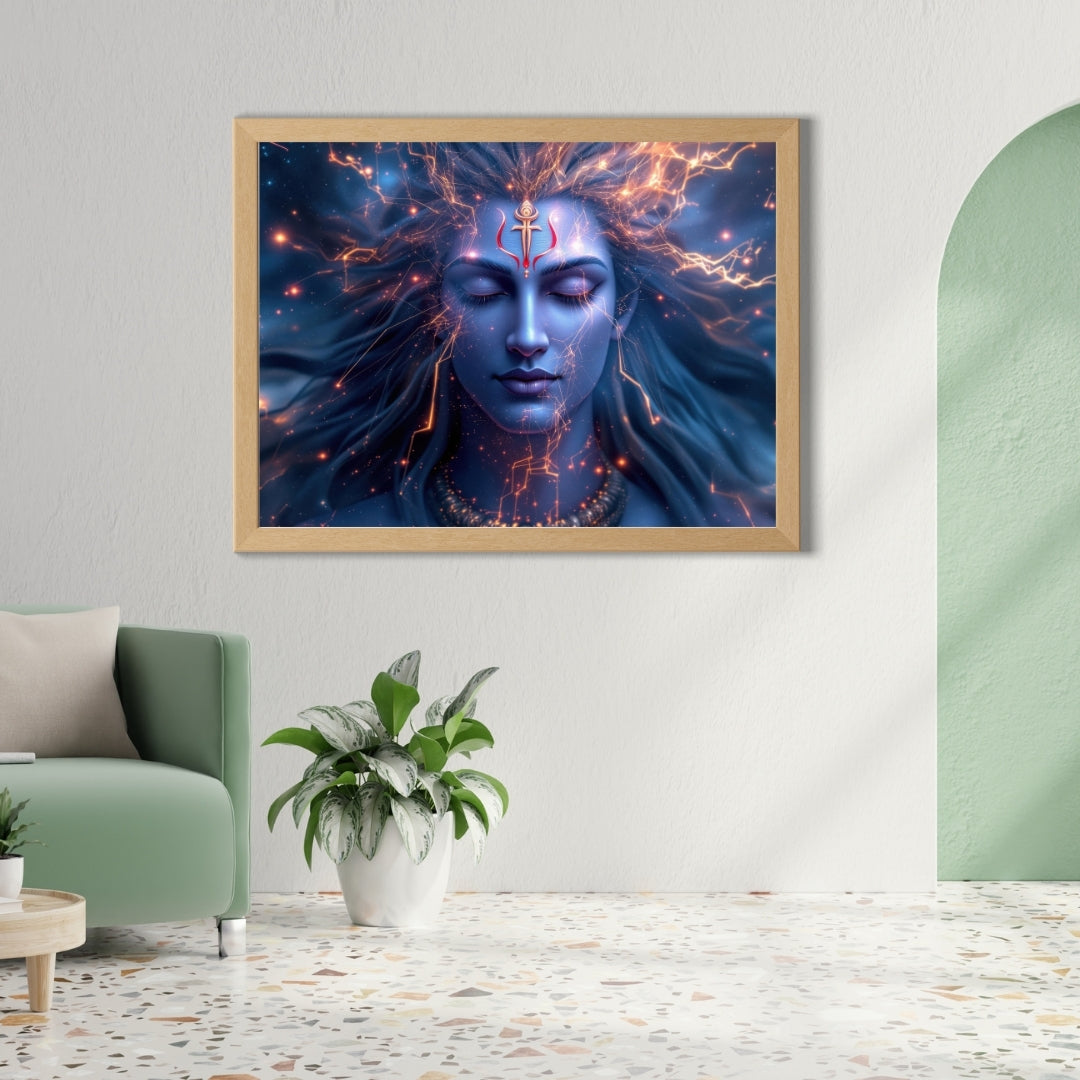 Shiv Ji Meditation Glossy wall poster 300GSM With Laminated My Store