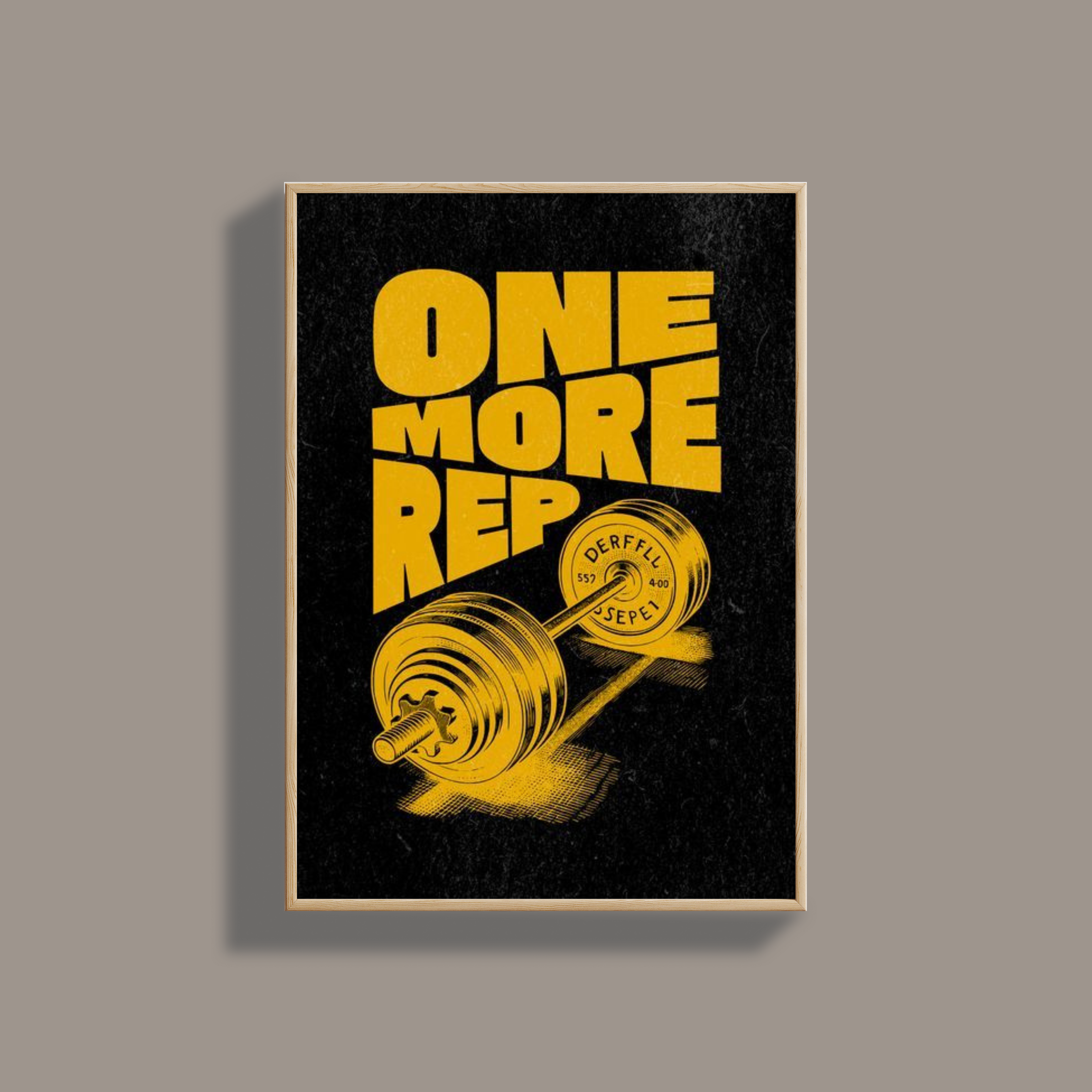 Madskraft “One More Rep” Gym Motivational Poster Mads Kraft