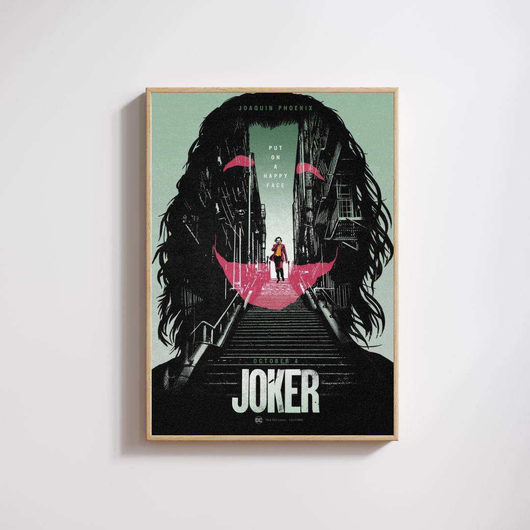 Madskraft Joker "Put On A Happy Face" Movie Poster Mads Kraft