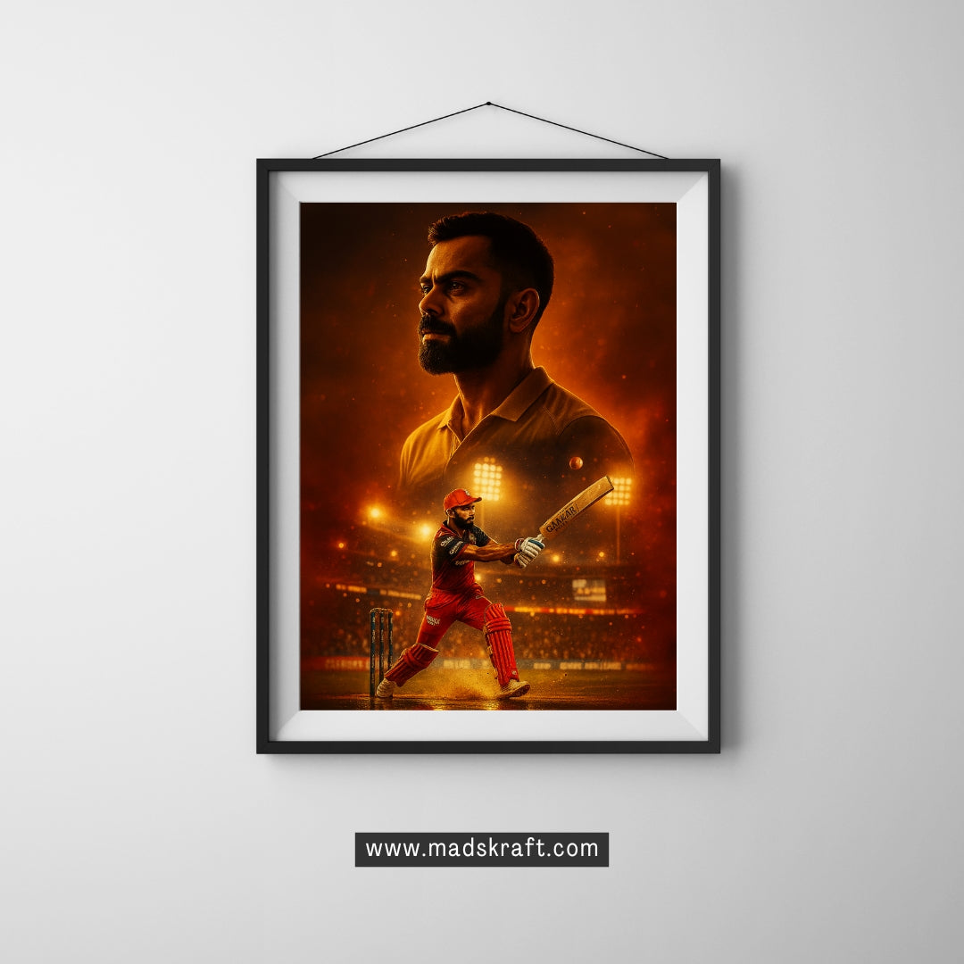 Madskraft "Virat Kohli" – The Chase Master Poster Mads Kraft