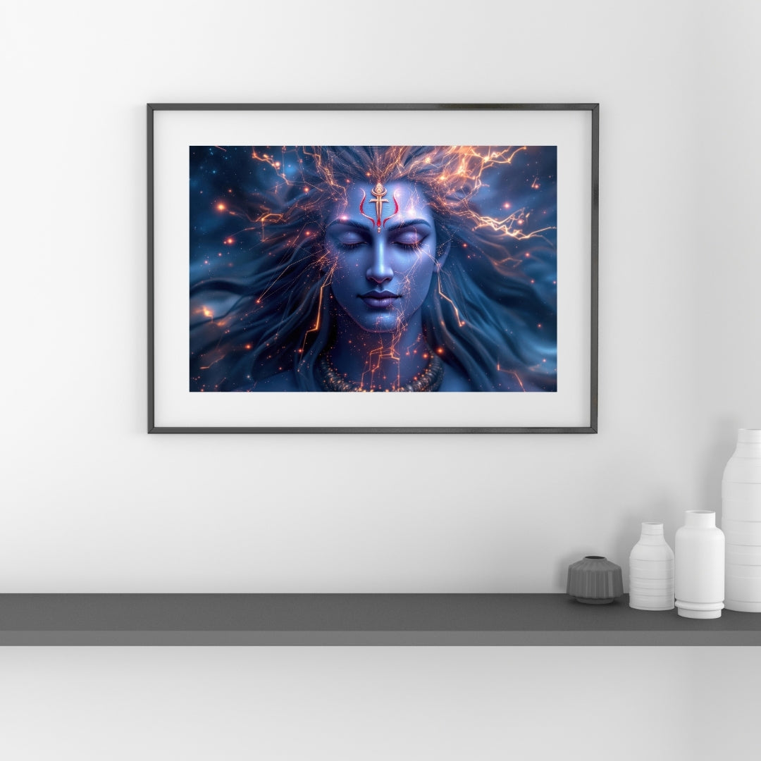 Shiv Ji Meditation Glossy wall poster 300GSM With Laminated My Store