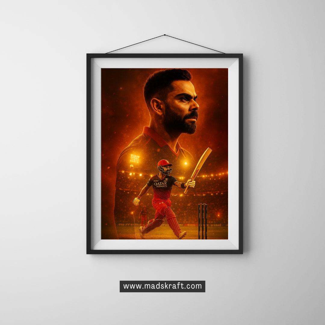 Madskraft "Virat Kohli" – The Chase Master Poster Mads Kraft