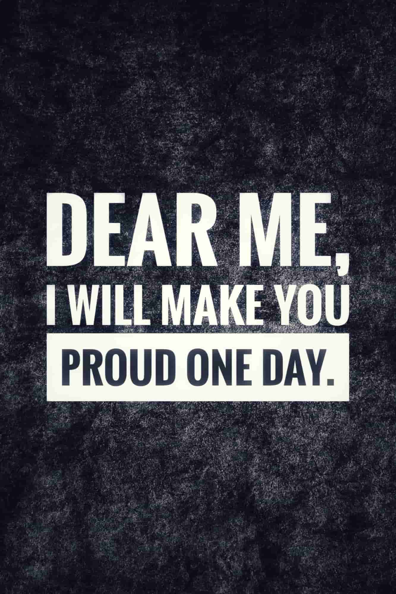 Madskraft "DEAR ME, I WILL MAKE YOU PROUD ONE DAY" – Self-Growth Affirmation Poster Mads Kraft