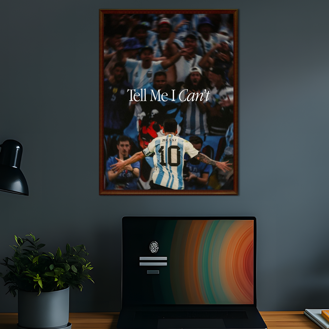 Madskraft Lionel Messi "Tell Me I Can’t" Poster Mads Kraft