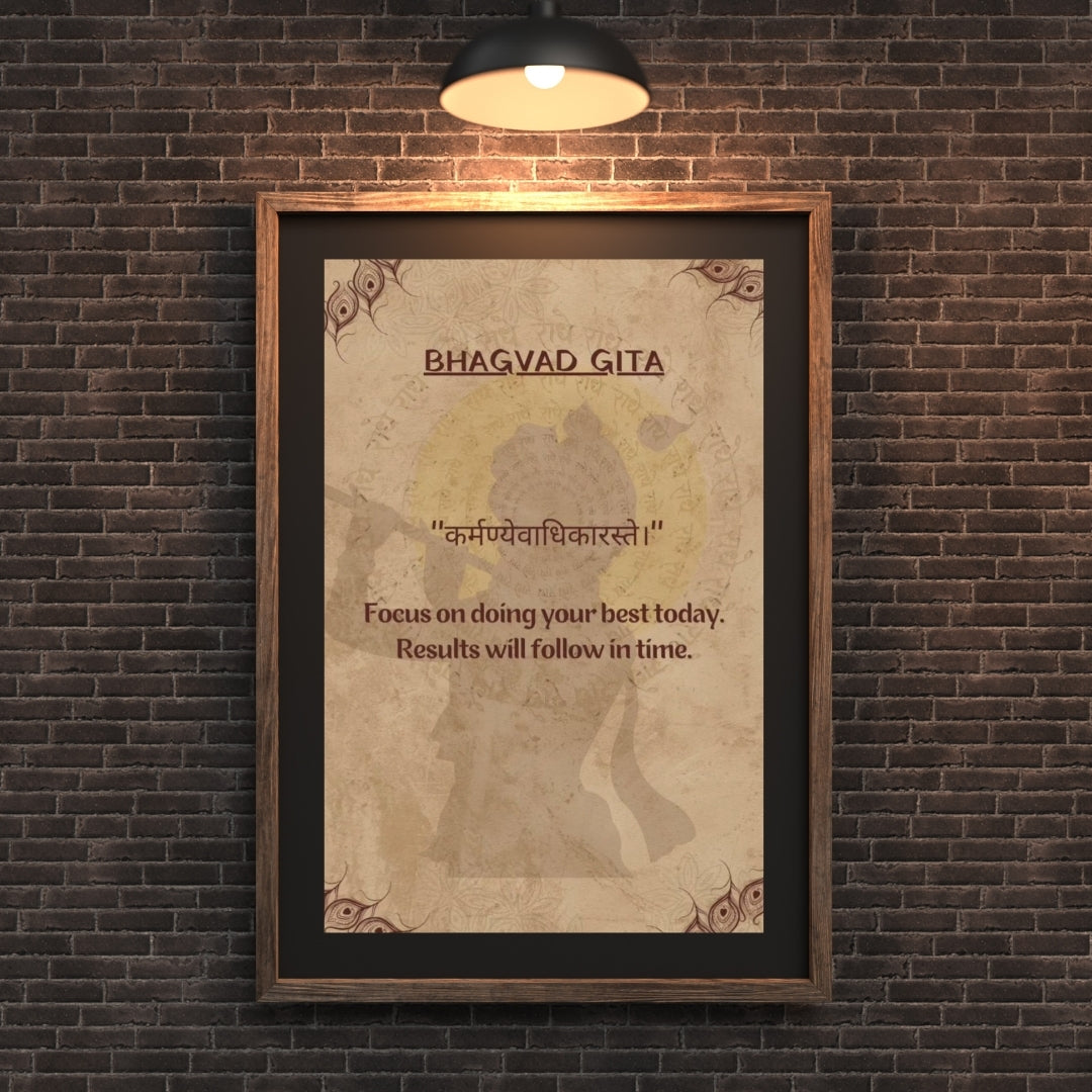 Madskraft "BHAGAVAD GITA – कर्मण्येवाधिकारस्ते।", Posters Mads Kraft