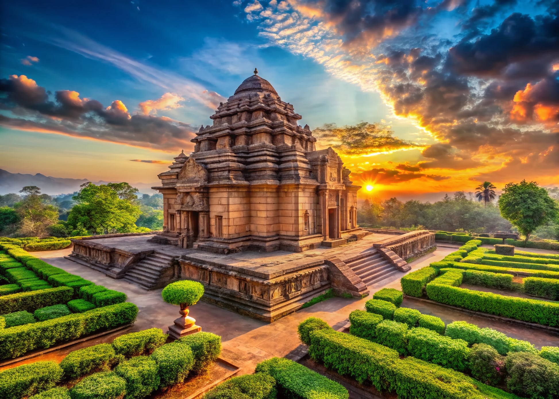 Konark Temple Wall Poster | Surya Temple Wall Poster 300GSM Glossy Laminated My Store