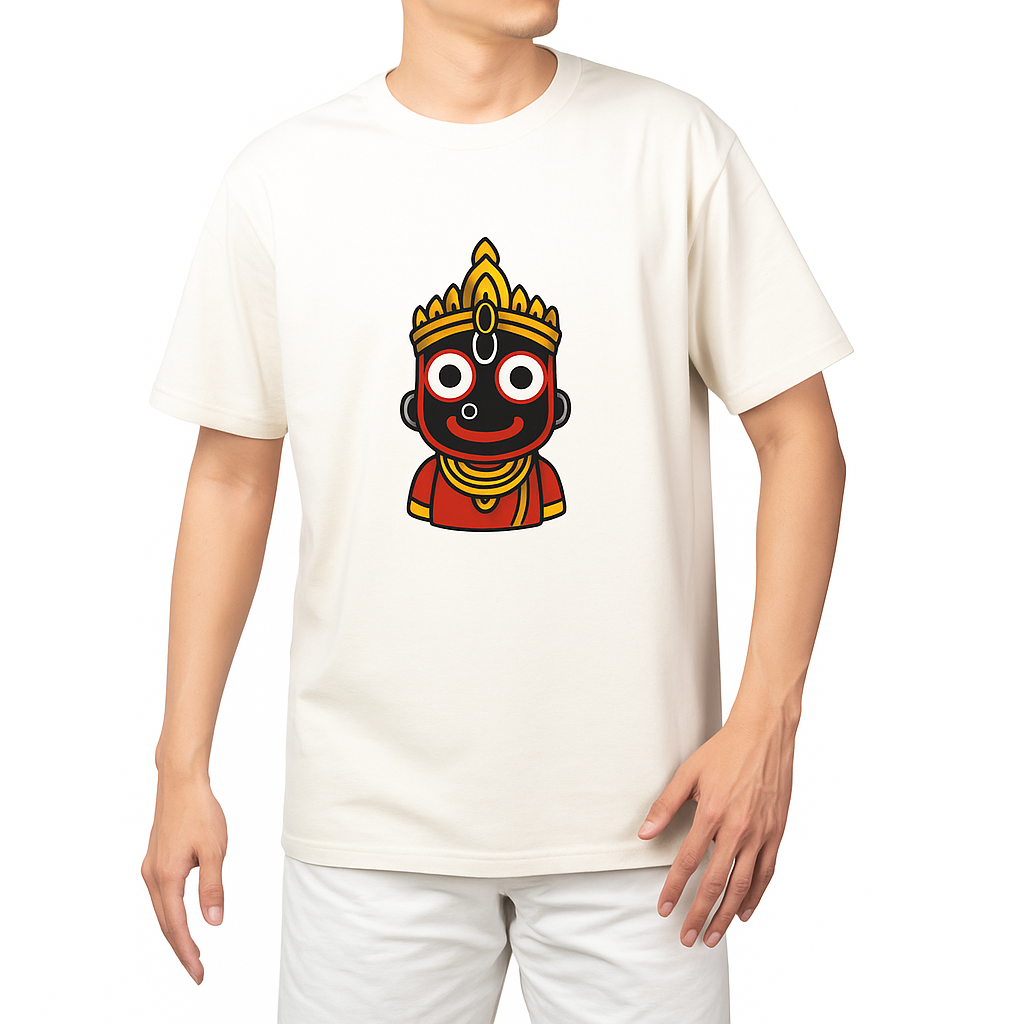 Lord Jagannath Divine Graphic T-Shirt – Traditional Hindu Deity Design My Store