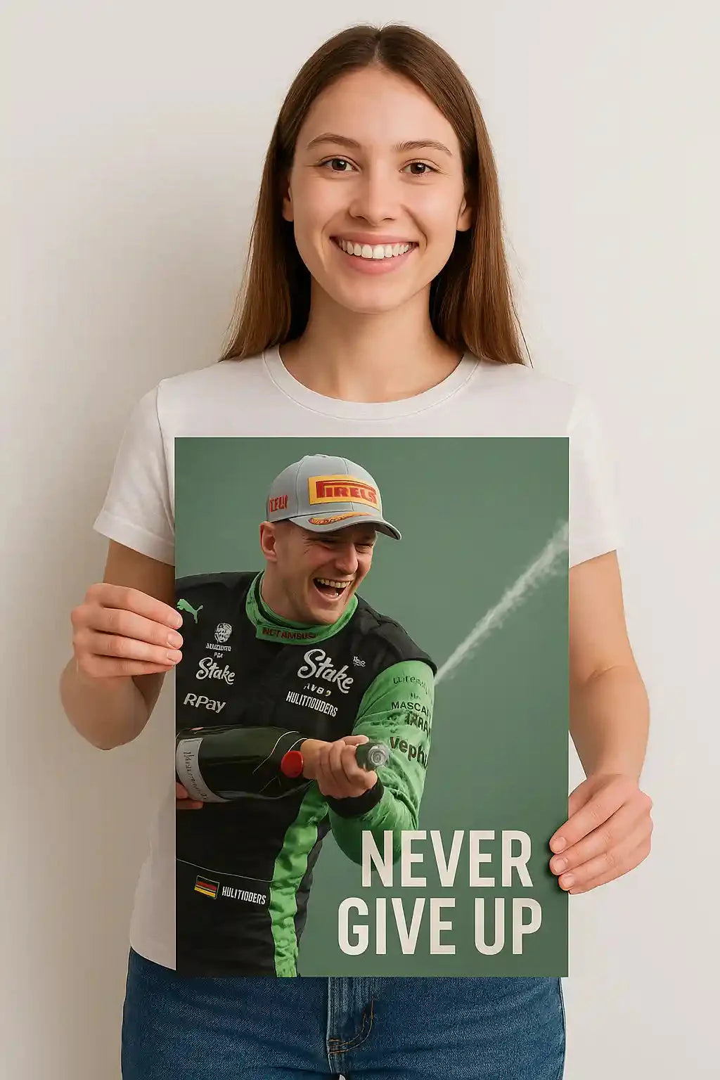 Nico Hulkenberg Podium After 239 Races "Never Give UP" Mads Kraft