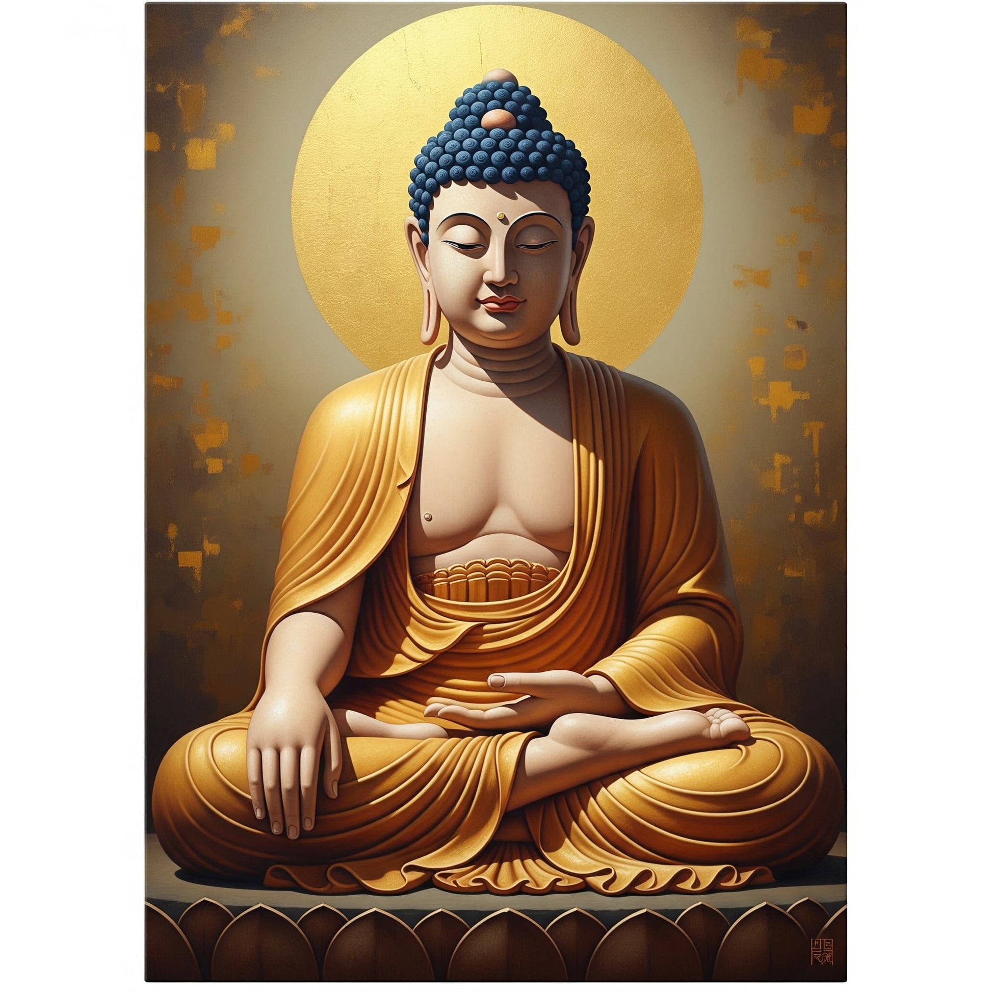 Buddha Painting Vastu Wall Poster 300GSM HIgh Quality Vastu Prints Mads Kraft