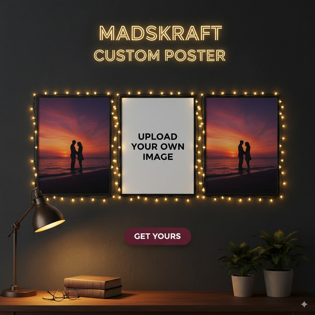 Custom Wall Poster – High-Quality 300 GSM | A3 & A4 Sizes Mads Kraft