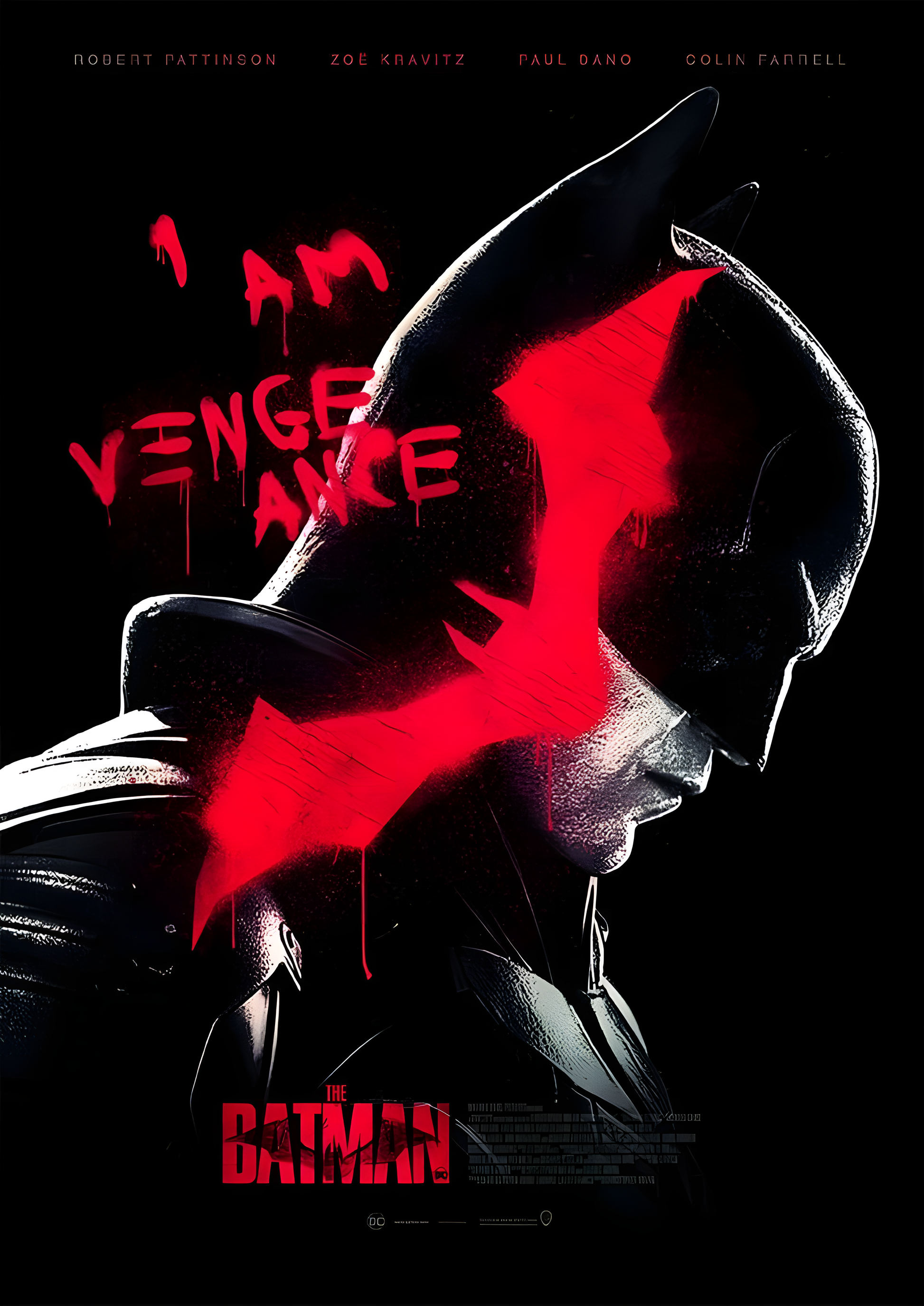 The Batman "I Am Vengeance" – Dark Knight Wall Poster Mads Kraft