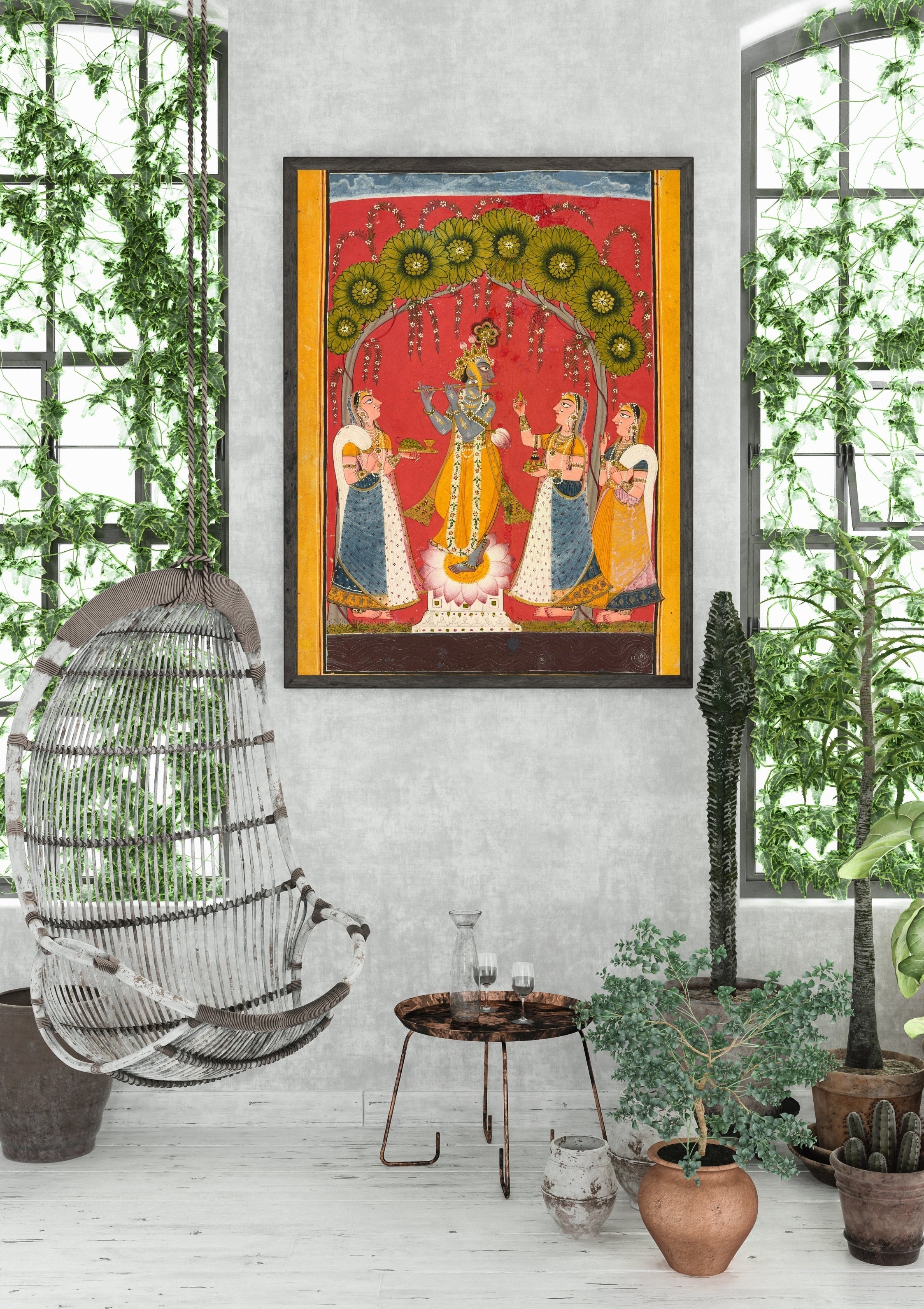 Madskraft "Krishna Fluting" – Folio from a Dasavatar Series Poster Mads Kraft