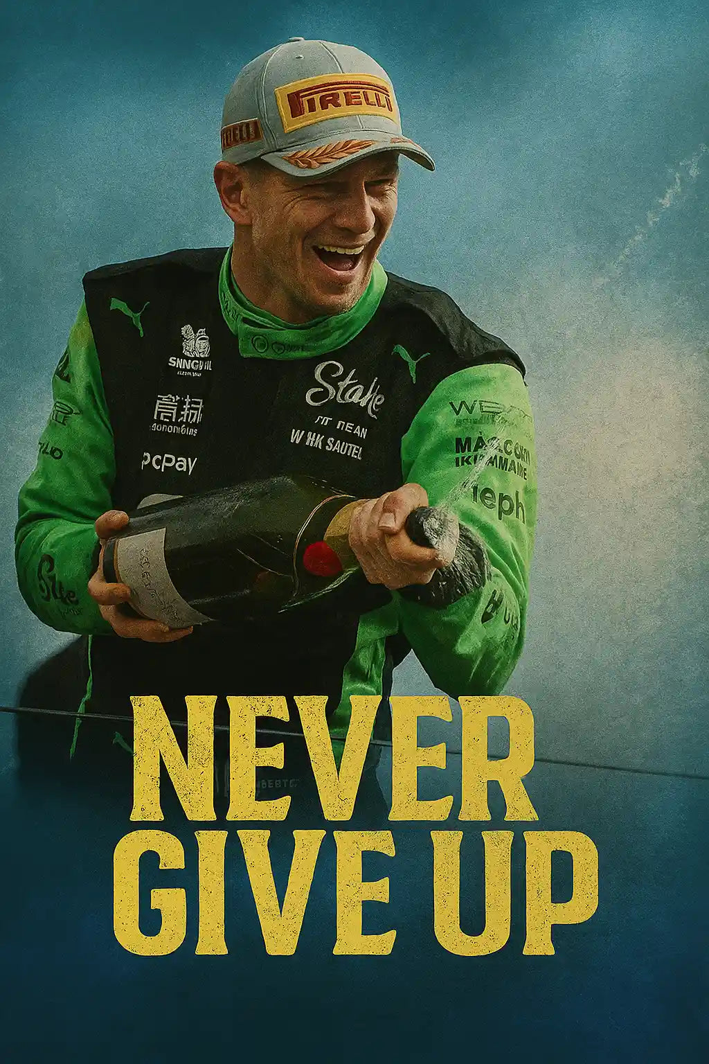 Nico Hulkenberg Podium After 239 Races "Never Give UP" Mads Kraft