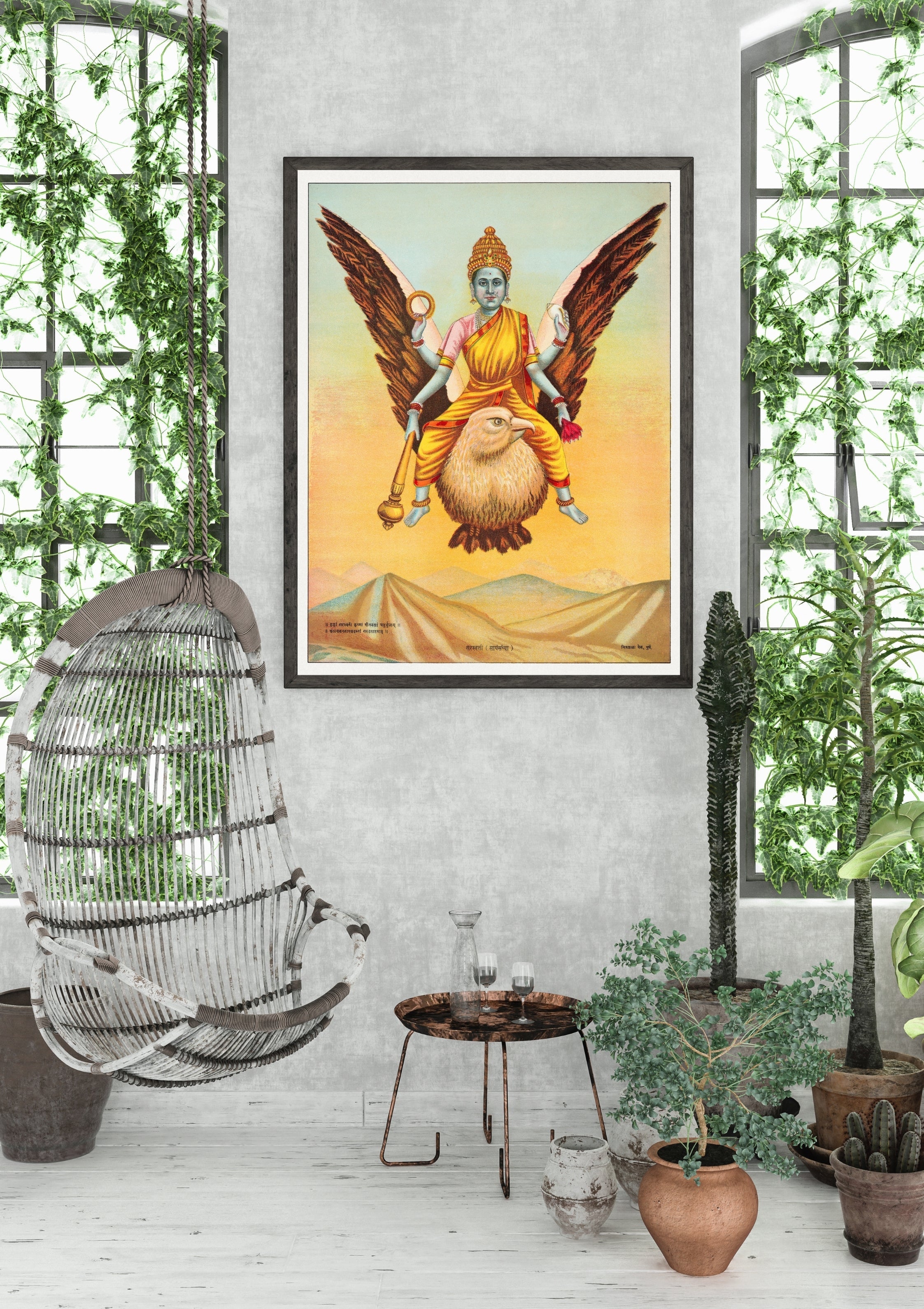 Madskraft "Goddess Sarasvati (1890–1920)" – Vintage Divine Poster Mads Kraft