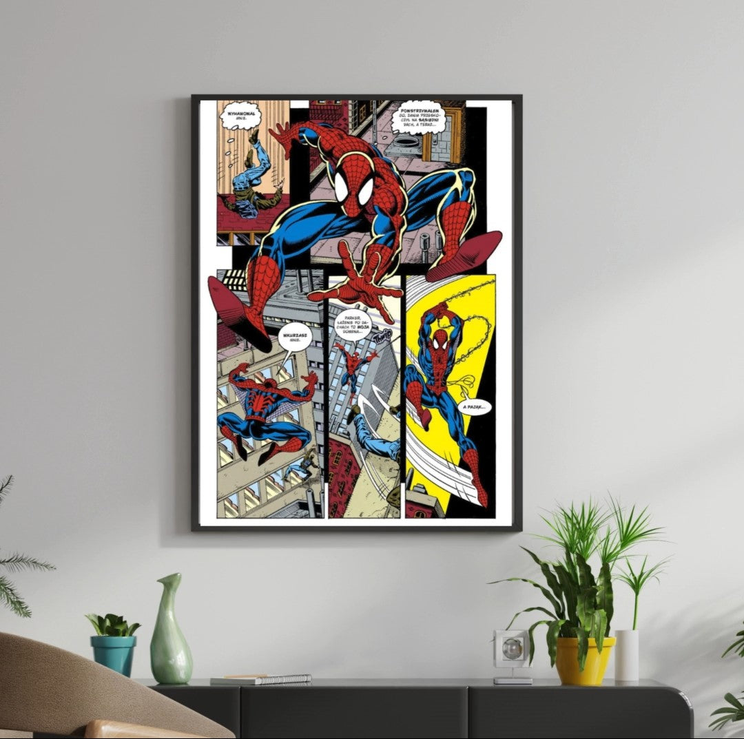 Madskraft Spider-Man Vintage Comic Poster Mads Kraft