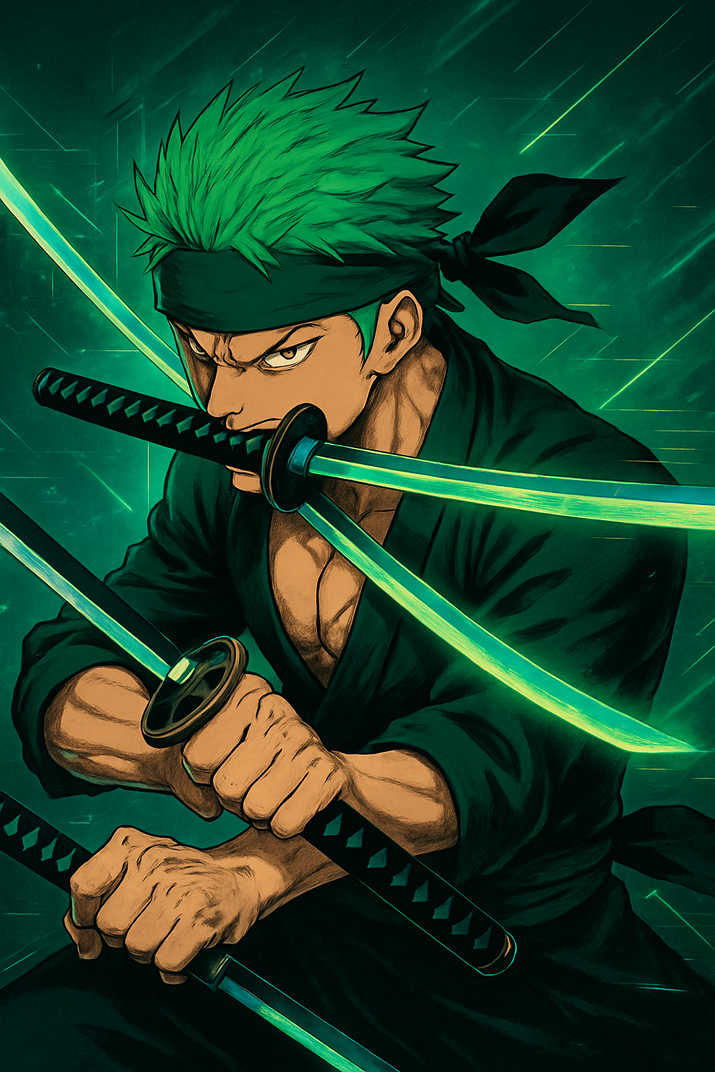 Roronoa Zoro Hd Wallpaper Poster One Piece Madskraft Anime Mads Kraft