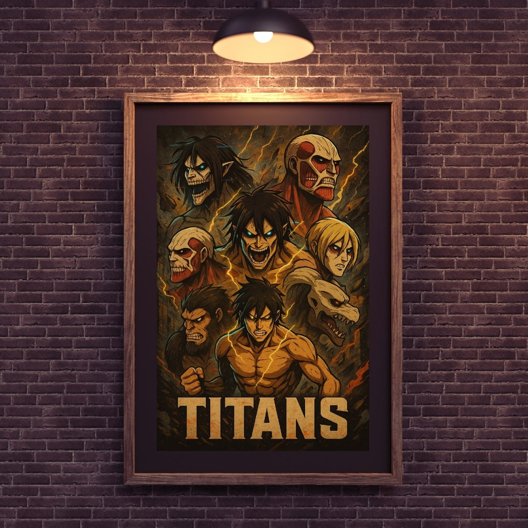 Anime The Titans Wall Poster 300GSM MADSKRAFT Mads Kraft