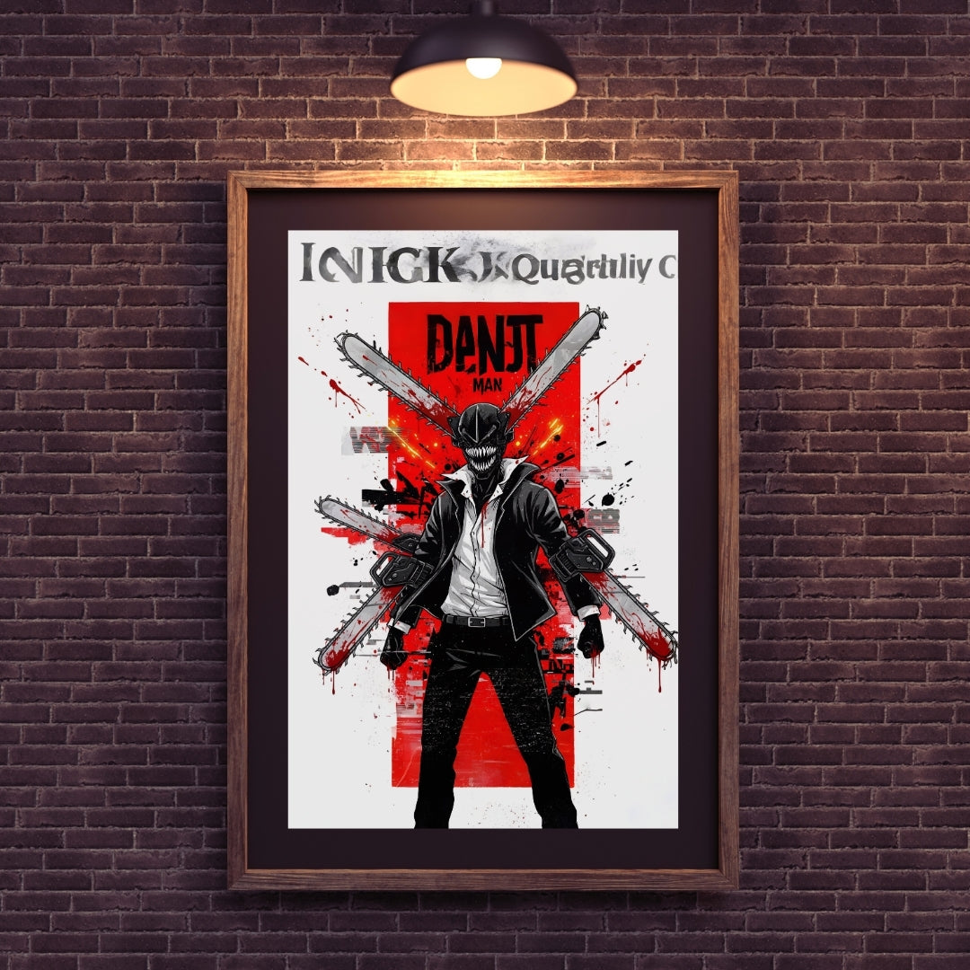 Anime The Chainsaw Man Wall Poster 300GSM MADSKRAFT Mads Kraft