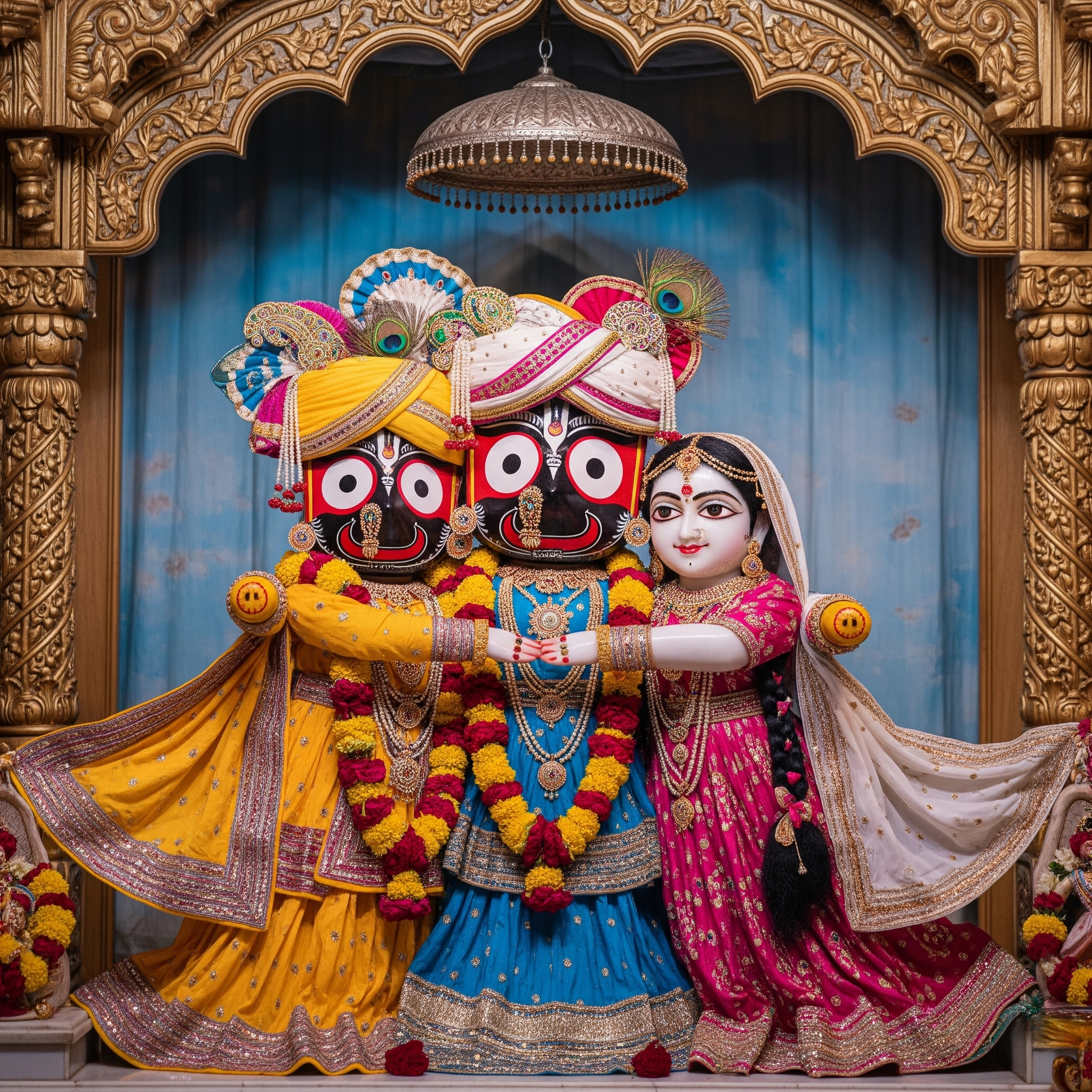 Jagannath, Balabhadra & Subhadra Poster | 12x18 inches | 350 GSM | Laminated My Store