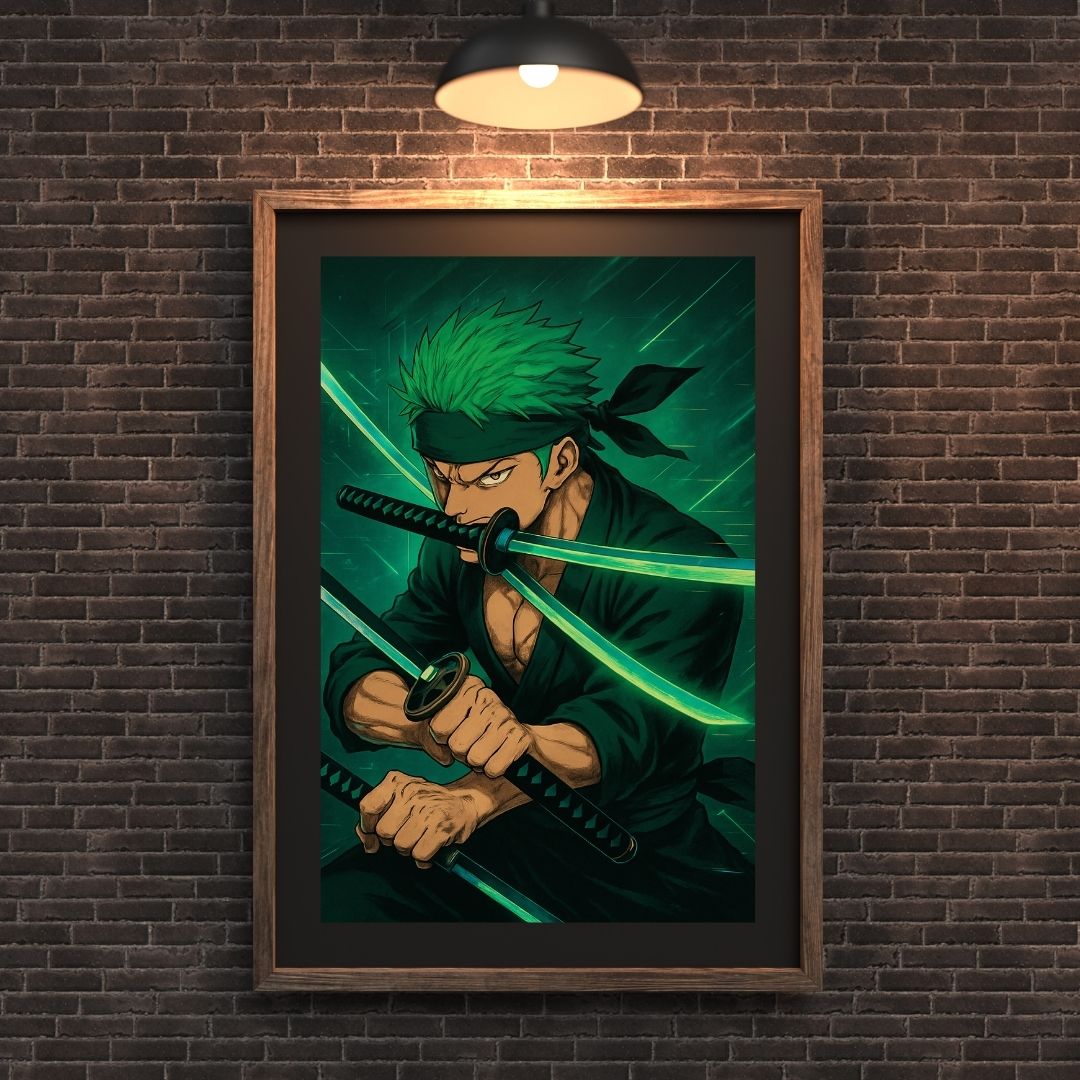Roronoa Zoro Hd Wallpaper Poster One Piece Madskraft Anime Mads Kraft